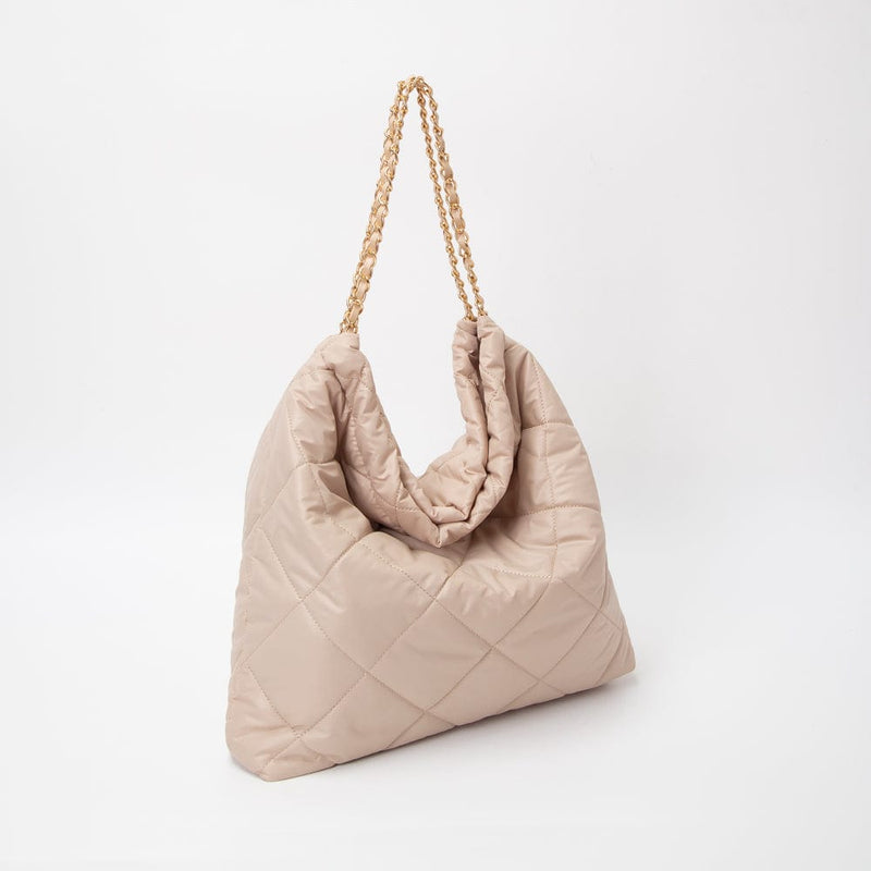 TG10557 Chrissy Puffer Quilted Hobo Tote - MiMi Wholesale