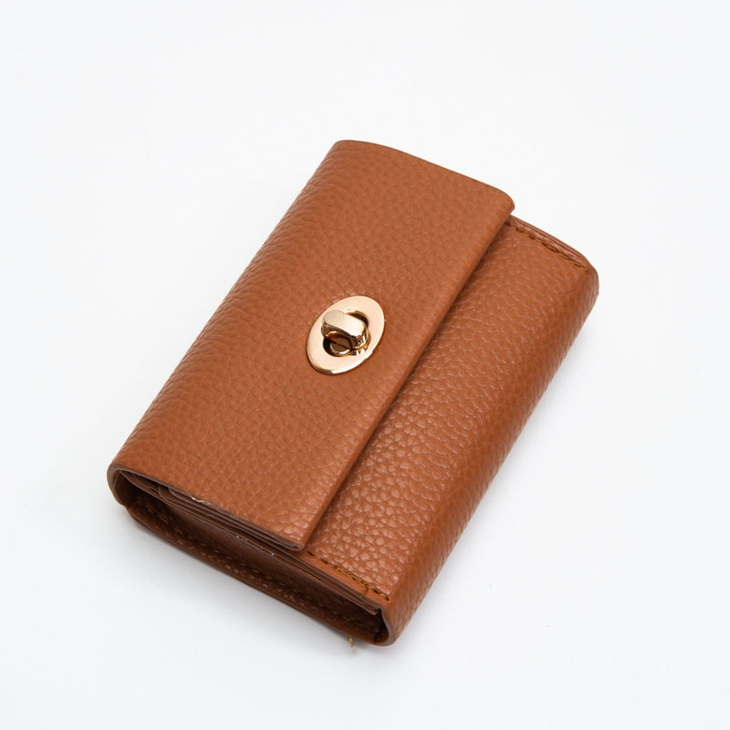 TG10569 Penny Twist Lock Pebble Wallet - MiMi Wholesale