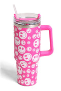 TUM801 Happy Face 40 Oz Tumbler With Handle - MiMi Wholesale