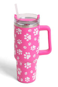 TUM803 Dog Paw 40 Oz Tumbler With Handle - MiMi Wholesale