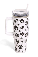 TUM803 Dog Paw 40 Oz Tumbler With Handle - MiMi Wholesale