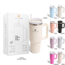 TUM804 Color Gradient 40 Oz Tumbler With Handle - MiMi Wholesale