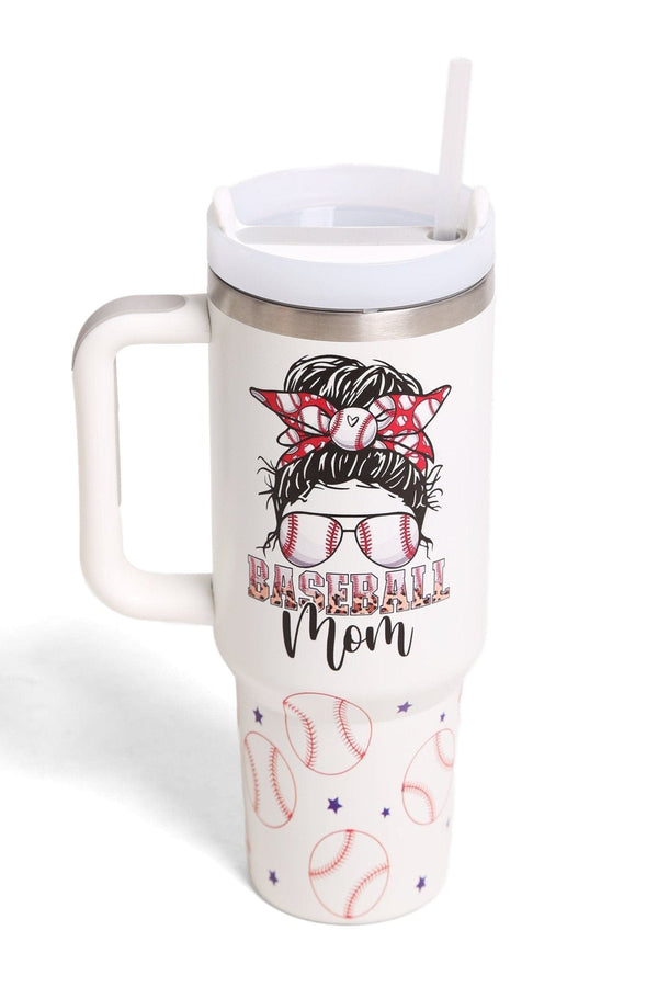 TUM809 Baseball/Football Mom 40 Oz Tumbler With Handle - MiMi Wholesale