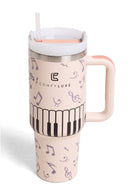 TUM823 Music Symbols 40 Oz Tumbler With Handle - MiMi Wholesale