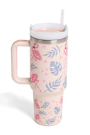 TUM826 Flamingos 40 Oz Tumbler With Handle - MiMi Wholesale