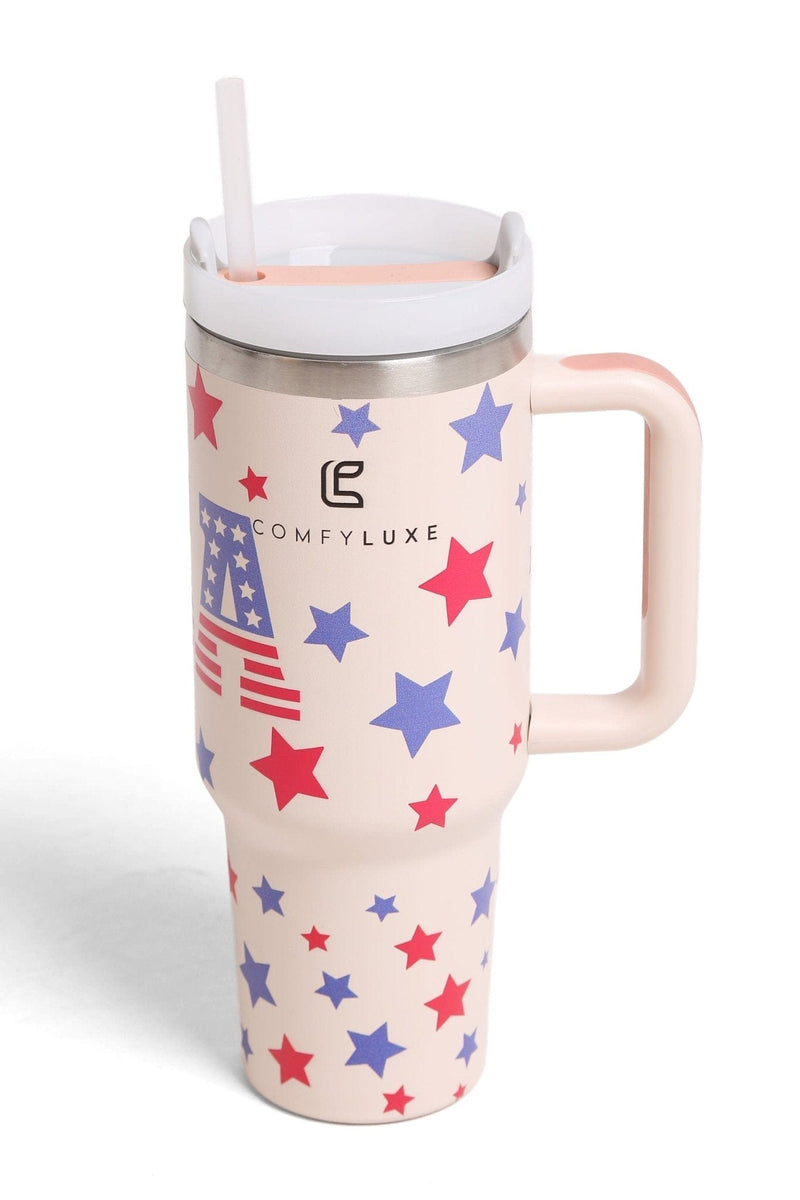 TUM829 USA 40 Oz Tumbler With Handle - MiMi Wholesale