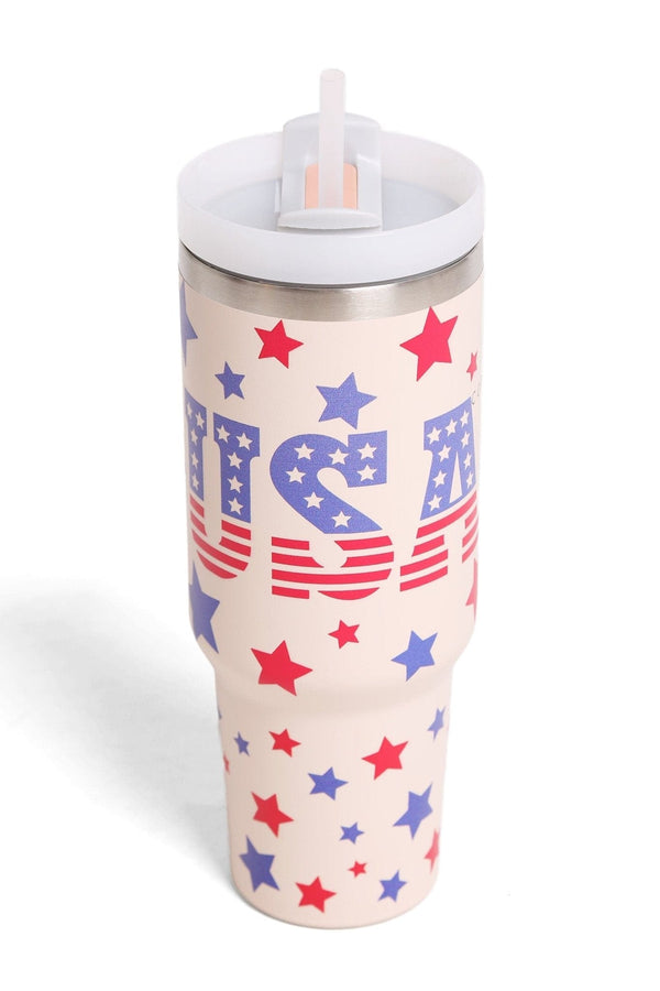 TUM829 USA 40 Oz Tumbler With Handle - MiMi Wholesale