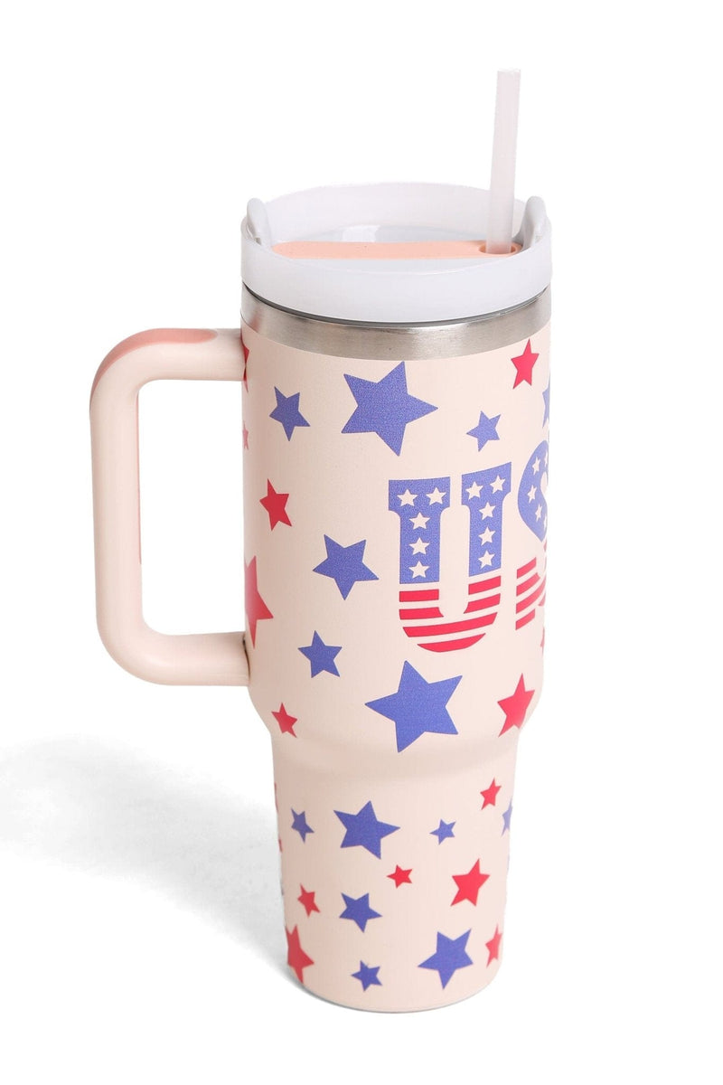 TUM829 USA 40 Oz Tumbler With Handle - MiMi Wholesale