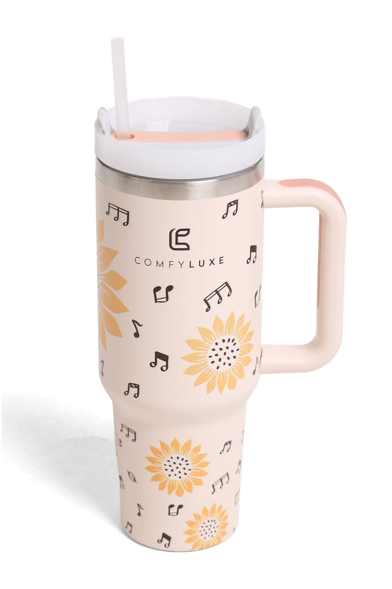 TUM831 Sunflowers Music 40 Oz Tumbler With Handle - MiMi Wholesale