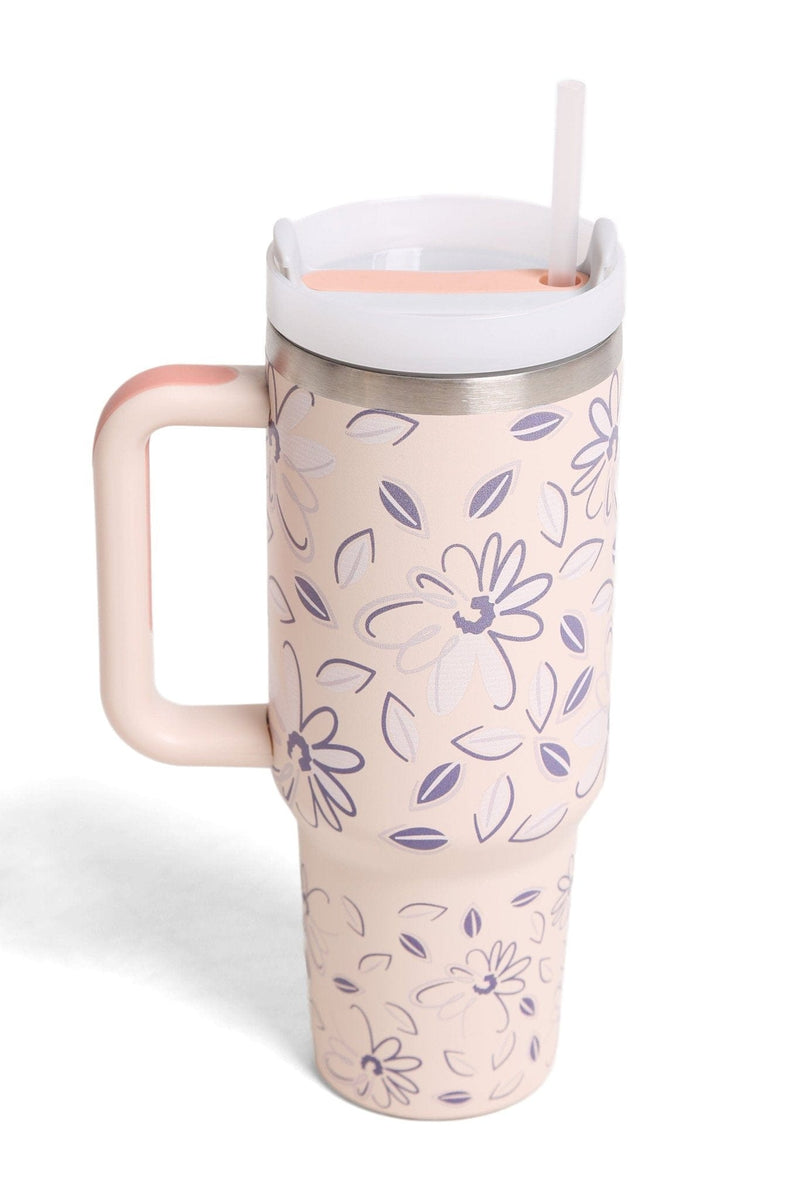 TUM835 Daisy 40 Oz Tumbler With Handle - MiMi Wholesale