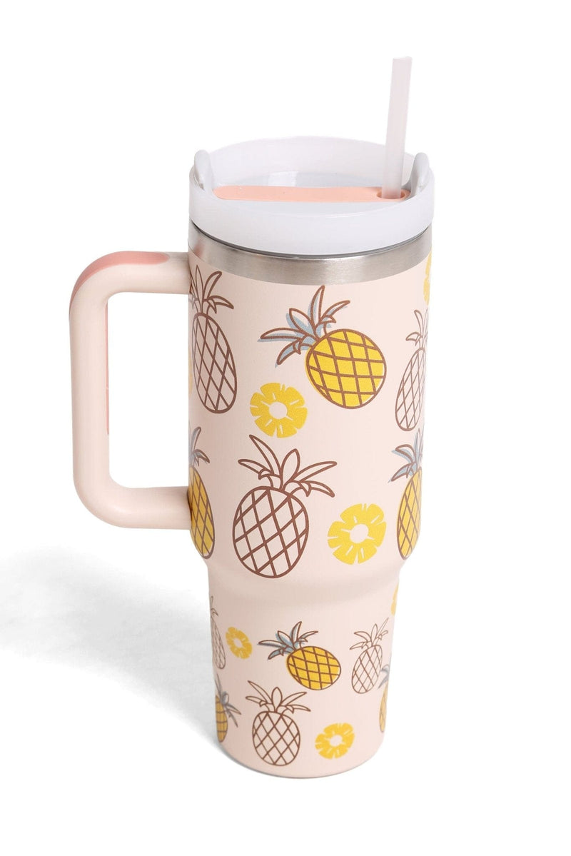 TUM837 Pineapple 40 Oz Tumbler With Handle - MiMi Wholesale