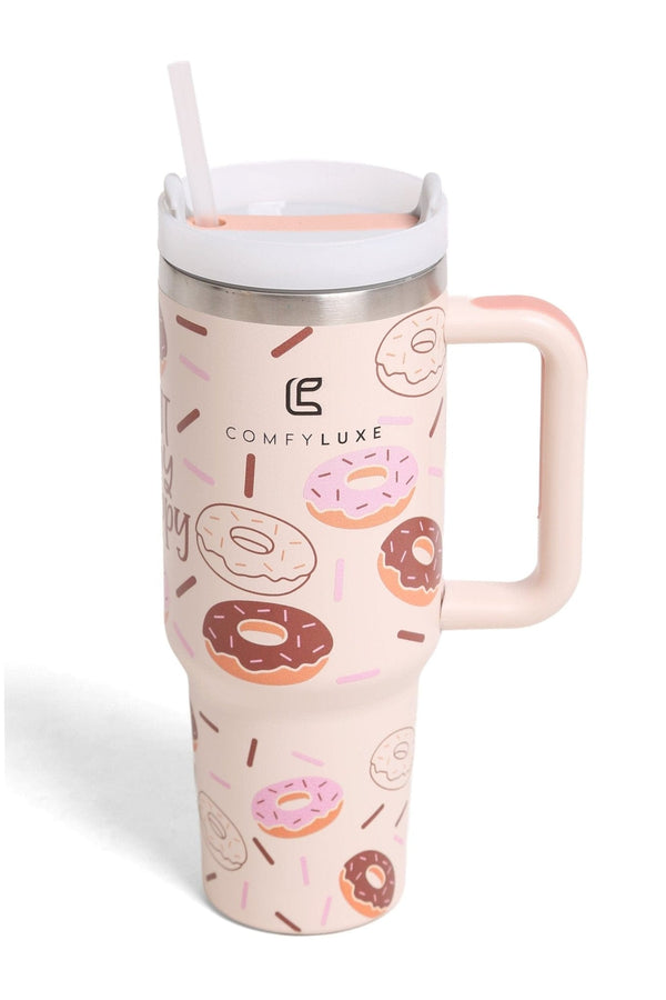 TUM841 Donuts 40 Oz Tumbler With Handle - MiMi Wholesale