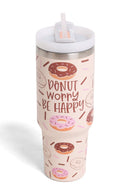 TUM841 Donuts 40 Oz Tumbler With Handle - MiMi Wholesale