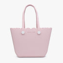 V2335 Rose Scalloped Versa Tote w/ Interchangeable Straps - MiMi Wholesale