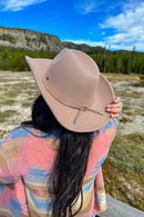 VCC0067 Reno Felt Rhinestone Cowboy Hat - MiMi Wholesale