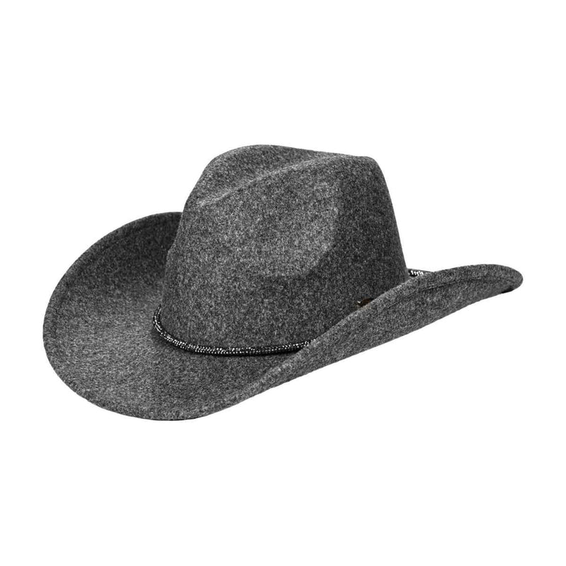 VCC0067 Reno Felt Rhinestone Cowboy Hat - MiMi Wholesale