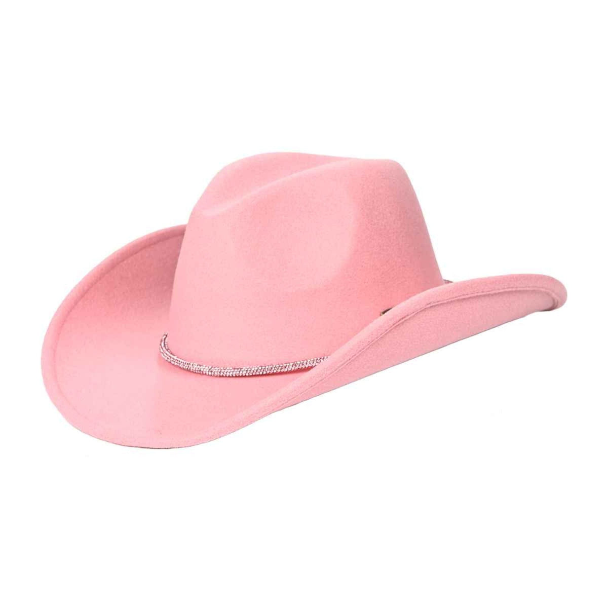VCC0067 Reno Felt Rhinestone Cowboy Hat - MiMi Wholesale