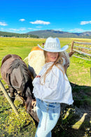 VCC0070 BRIDE Felt Cowboy Hat With Rhinestones - MiMi Wholesale