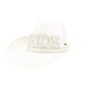 VCC0070 BRIDE Felt Cowboy Hat With Rhinestones - MiMi Wholesale