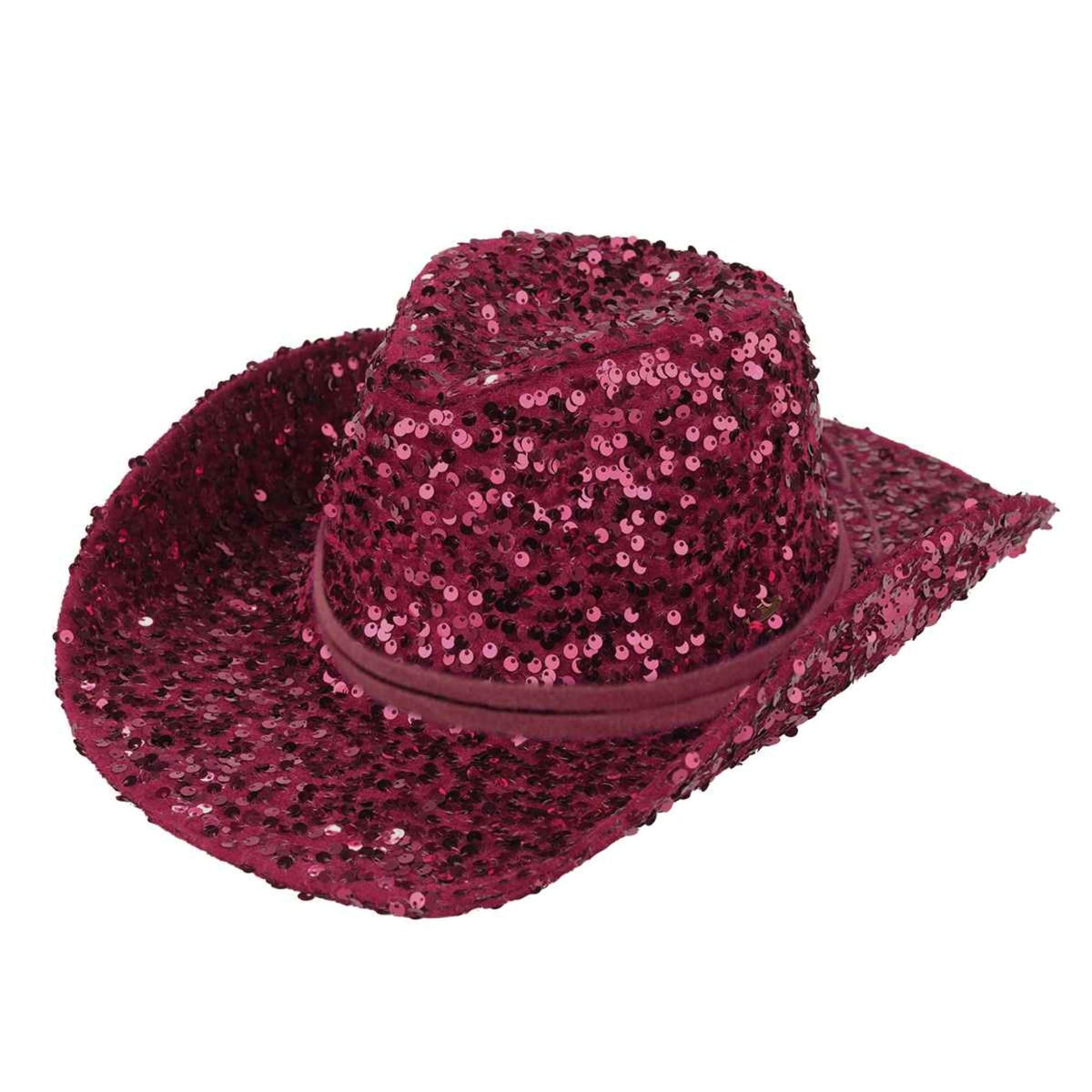 VCC0071 Jasmine Sequin Cowboy Hat - MiMi Wholesale