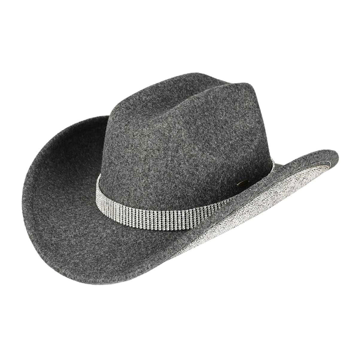 VCC0073 Betty Cowboy Hat With Rhinestones - MiMi Wholesale