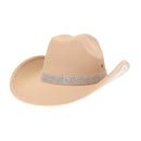 VCC0073 Betty Cowboy Hat With Rhinestones - MiMi Wholesale