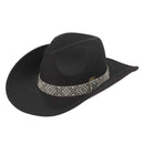 VCC0076 Mandy Cowboy Hat With Aztec Bead Trim - MiMi Wholesale