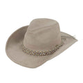 VCC0077 Anastasia Suede Cowboy Hat With Multi Thread Trim - MiMi Wholesale