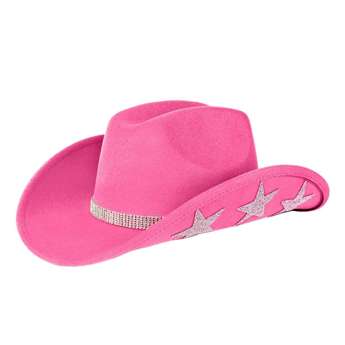 VCC0078 Hannah Star Rhinestone Cowboy Hat - MiMi Wholesale