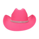 VCC0078 Hannah Star Rhinestone Cowboy Hat - MiMi Wholesale