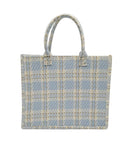 WBT210203 Jacky Big Plaid Tote - MiMi Wholesale