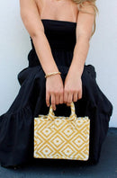 WBT210204 Geometric Print Mini Tote/Crossbody - MiMi Wholesale
