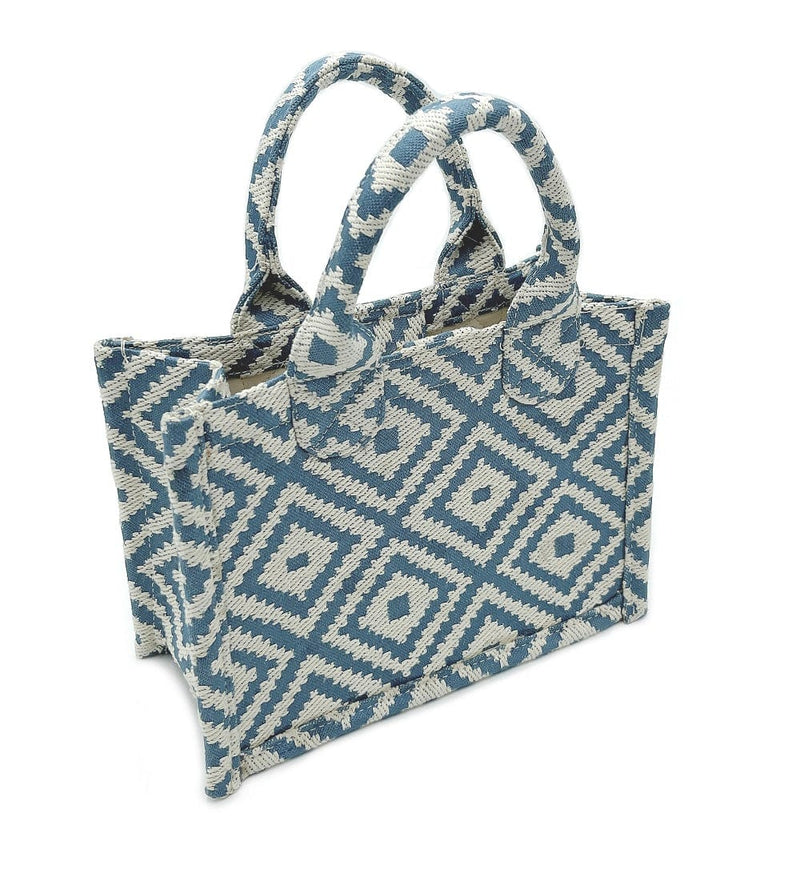 WBT210204 Geometric Print Mini Tote/Crossbody - MiMi Wholesale