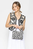 WBT210206 Leopard Print Mini Tote/Crossbody Bag - MiMi Wholesale