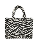 WBT210207 Zebra Print Mini Tote/Crossbody Bag - MiMi Wholesale