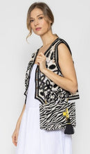 WBT210207 Zebra Print Mini Tote/Crossbody Bag - MiMi Wholesale