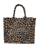 WBT210208 Hello Leopard Tote - MiMi Wholesale