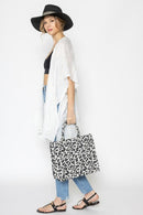 WBT210208 Hello Leopard Tote - MiMi Wholesale