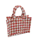 WBT210210 Tweed Mini Satchel/Crossbody Bag - MiMi Wholesale