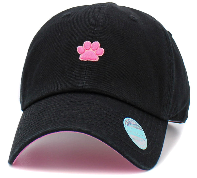 WKB004 Paw Print Embroidery Hat Baseball Cap - MiMi Wholesale