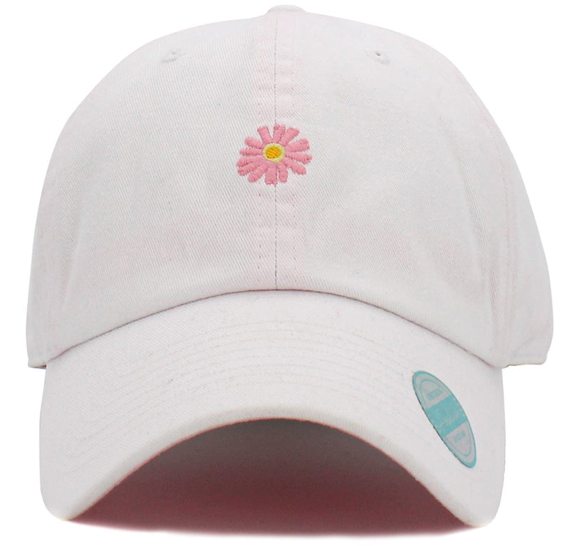 WKB006 Daisy Print Embroidery Hat Baseball Cap - MiMi Wholesale