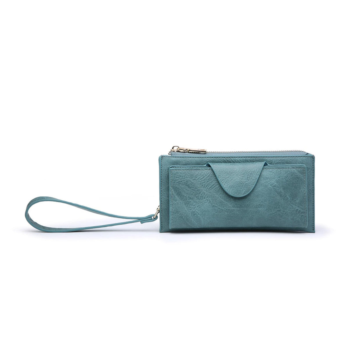 WL0004RF RFID Wallet w/ Snap Closure and Zip Change Pocket - MiMi Wholesale
