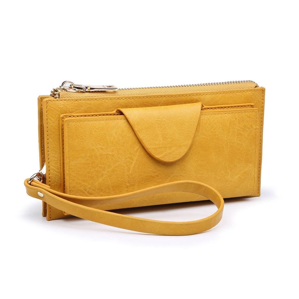 WL0004RF RFID Wallet w/ Snap Closure and Zip Change Pocket - MiMi Wholesale