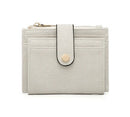 WL1904 Mini Snap Button Wallet & Cardholder w/ Zipper Pocket - MiMi Wholesale