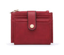 WL1904 Mini Snap Button Wallet & Cardholder w/ Zipper Pocket - MiMi Wholesale