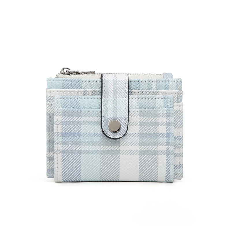 WL1904 Mini Snap Button Wallet & Cardholder w/ Zipper Pocket - MiMi Wholesale