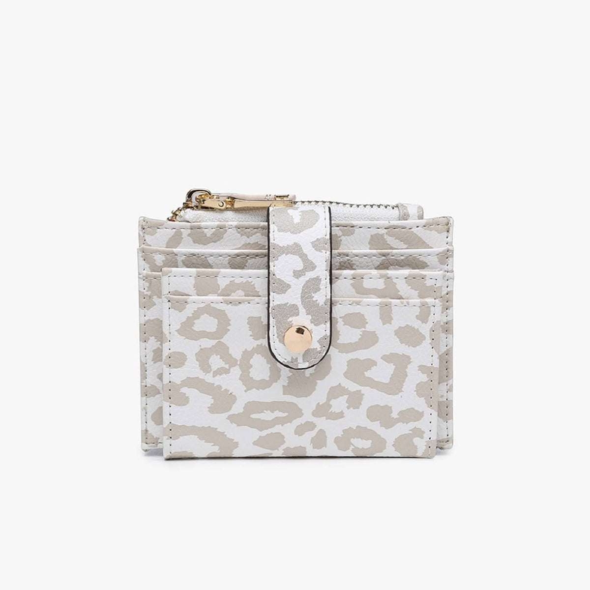 WL1904 Mini Snap Button Wallet & Cardholder w/ Zipper Pocket - MiMi Wholesale