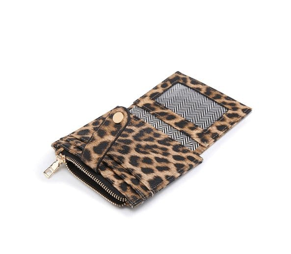 WL1904 Mini Snap Button Wallet & Cardholder w/ Zipper Pocket - MiMi Wholesale