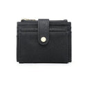 WL1904 Mini Snap Button Wallet & Cardholder w/ Zipper Pocket - MiMi Wholesale