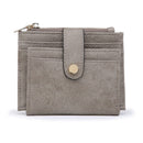 WL1904 Mini Snap Button Wallet & Cardholder w/ Zipper Pocket - MiMi Wholesale